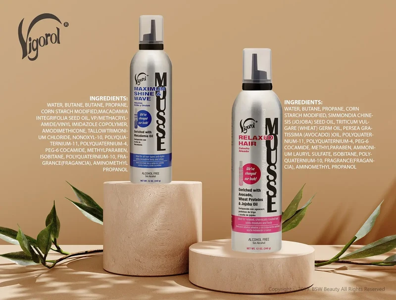 VIGOROL MOUSSE - 4 TYPES