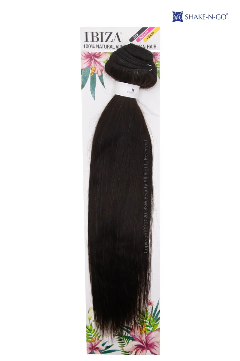 SHAKE N GO IBIZA 100% NATURAL VIRGIN HUMAN HAIR STRAIGHT