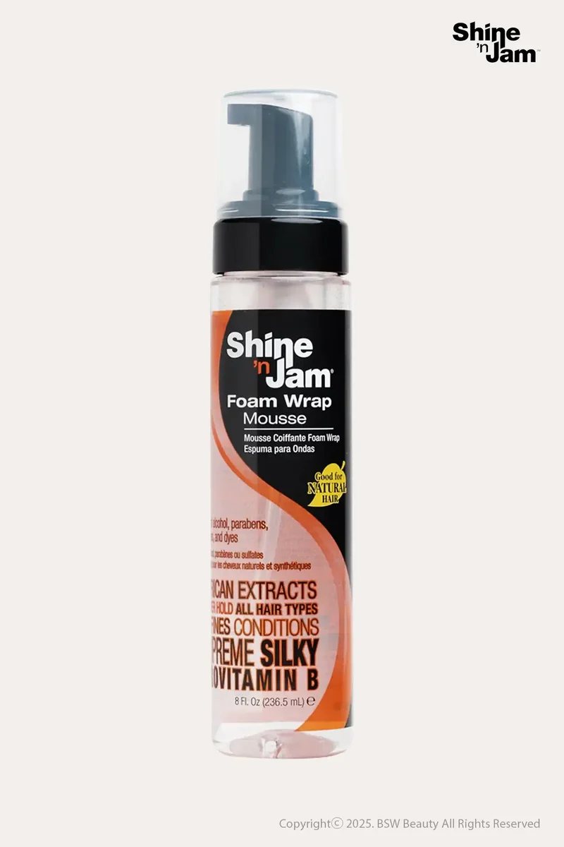 AMPRO SHINE N JAM FOAM WRAP MOUSSE 8oz