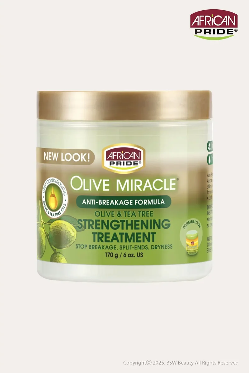 AFRICAN PRIDE OLIVE MIRACLE STRENGTHEN TREATMENT 6oz