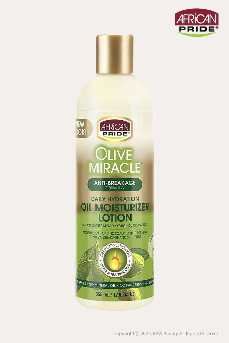 AFRICAN PRIDE OLIVE MIRACLE MOISTURE HAIR LOTION 12oz
