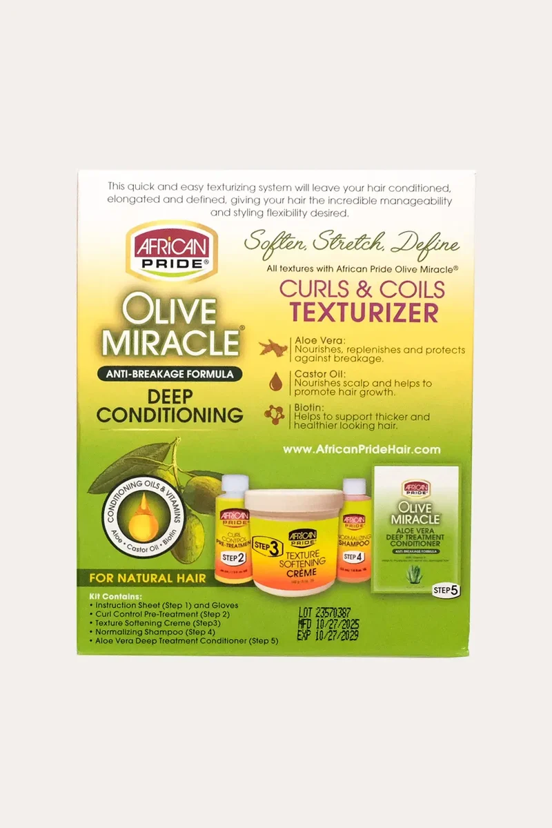AFRICAN PRIDE OLIVE MIRACLE DEEP CONDITIONING CURLS & COILS TEXTURIZER