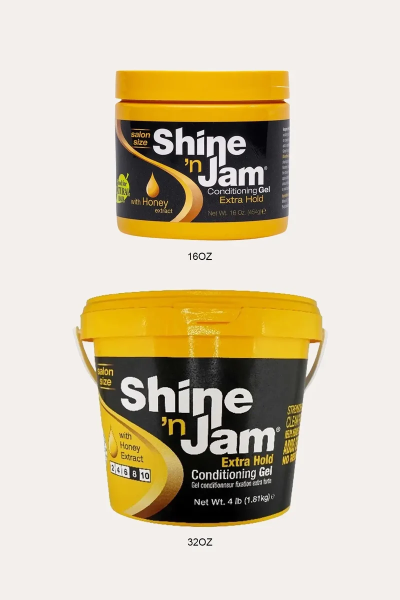 AMPRO PRO STYLE SHINE'N JAM CONDITIONING GEL EXTRA HOLD - 3 SIZE