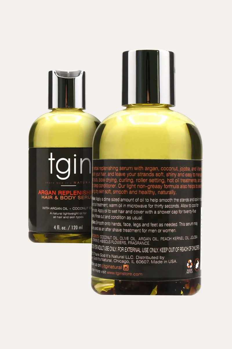 TGIN ARGAN REPLENISHING HAIR & BODY SERUM 4oz
