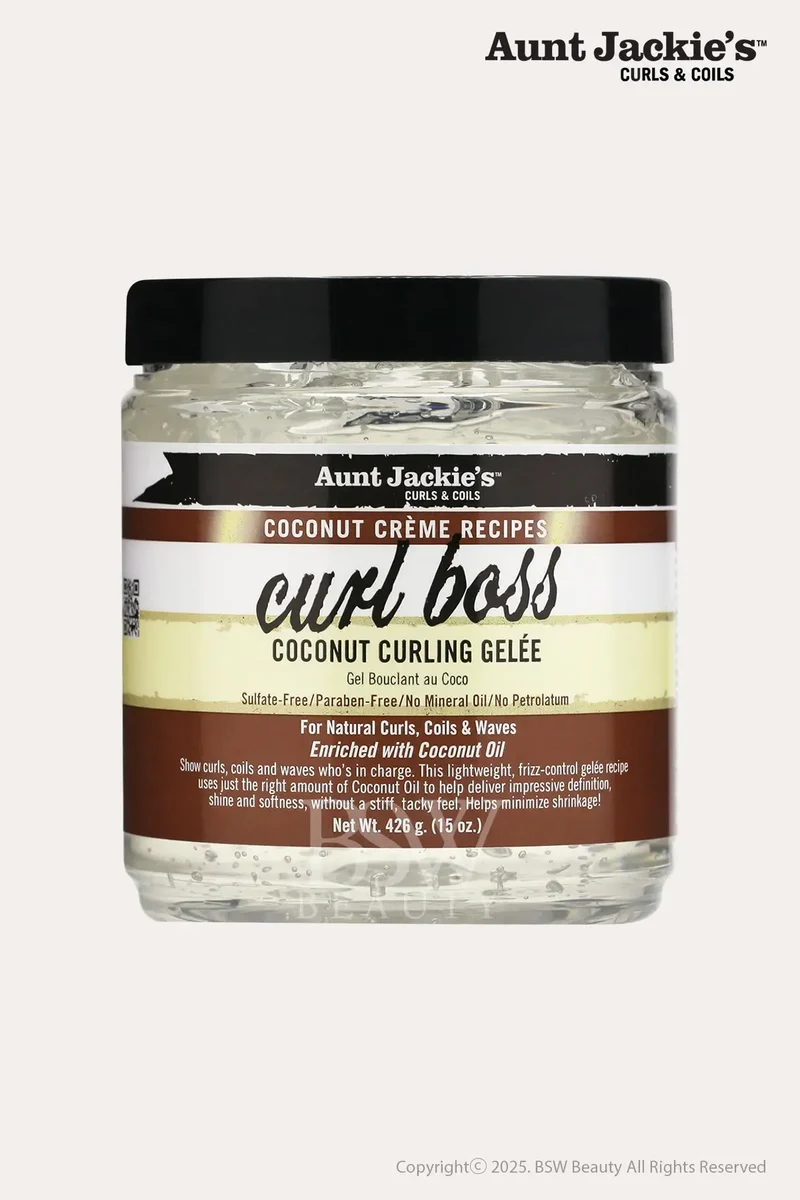 AUNT JACKIES COCONUT CREME CURL BOSS COCONUT CURLING GELEE 15oz
