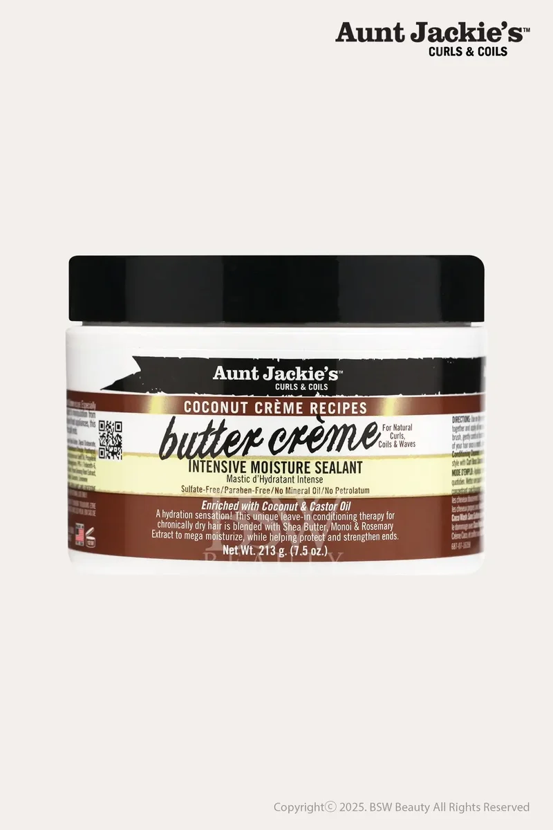 AUNT JACKIES COCONUT CREME BUTTUER CREME INTENSIVE MOISTURE SEALANT 7.5oz