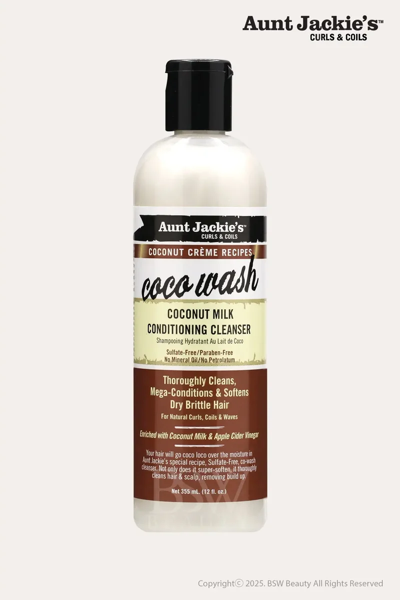 AUNT JACKIES COCONUT CREME COCO WASH COCONUT MILK CONDITIONING CLEASER 12oz