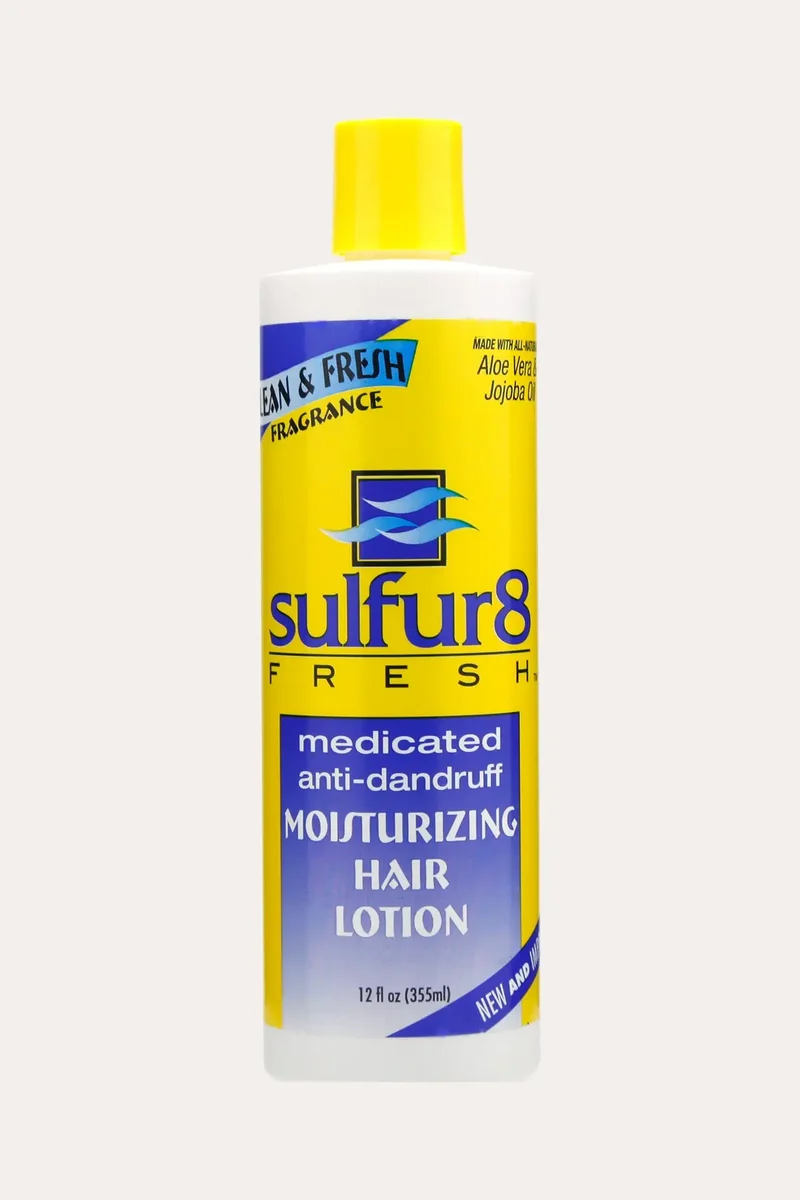 SULFUR8 FRESH MEDICATED ANTI-DANDRUFF MOISTURIZING HAIR LOTION 12oz