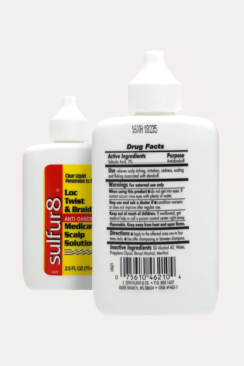 SULFUR8 LOC TWIST & BRAID ANTI-DANDRUFF MEDICATED SCALP SOLUTION 2.5oz