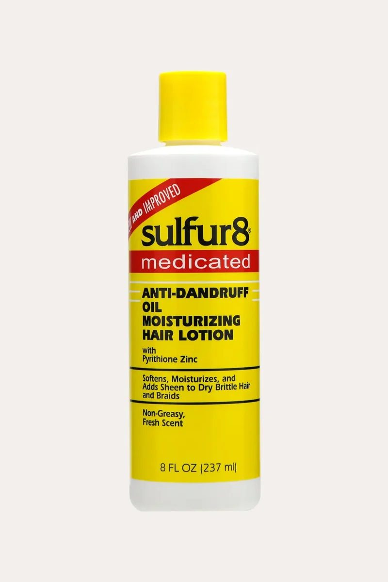 SULFUR8 MEDICATED ANTI-DANDRUFF OIL MOISTURIZING HAIR LOTION 8oz