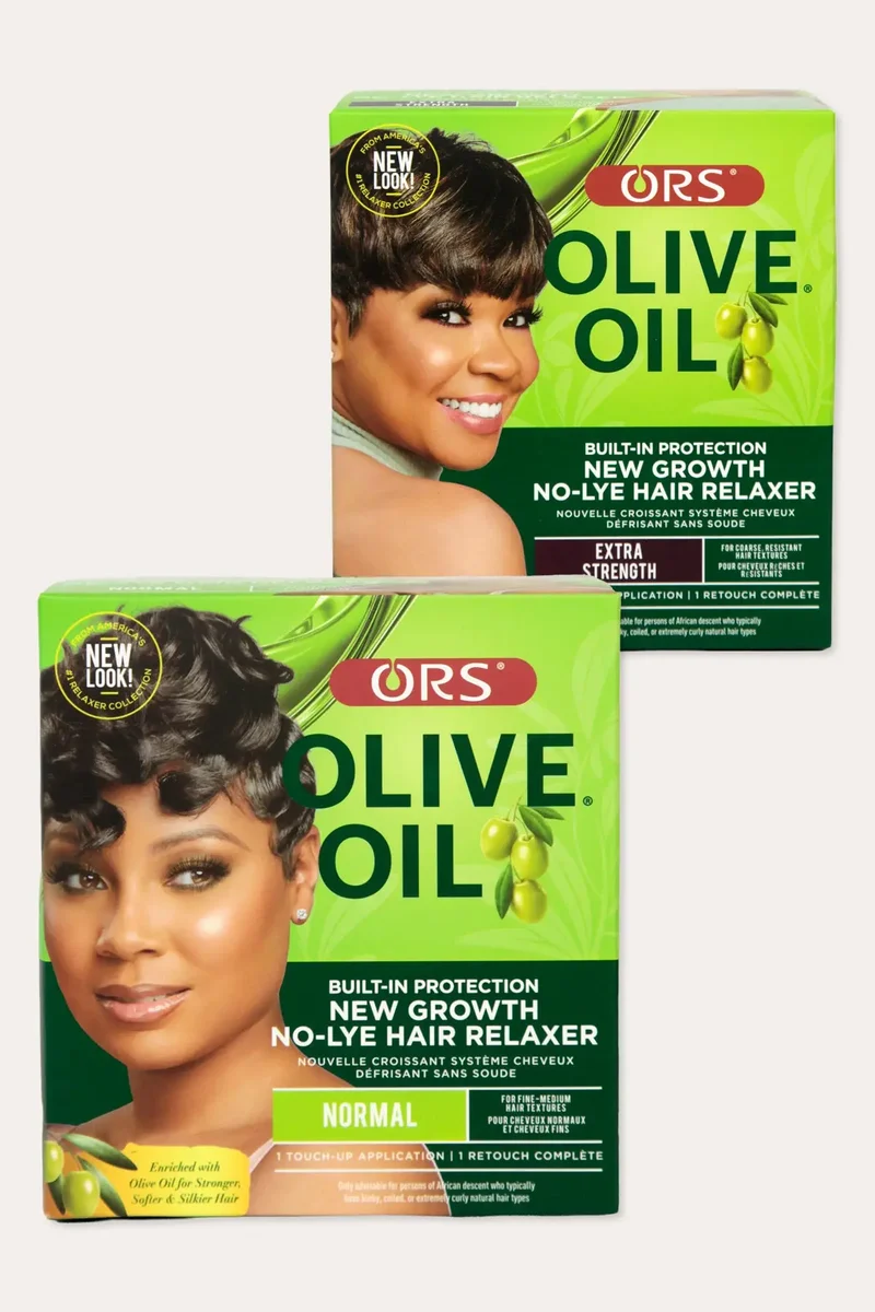 ORS OLIVE OIL BUILT-IN PROTECTION NEW GROWTH NO-LYE HAIR RELAXER