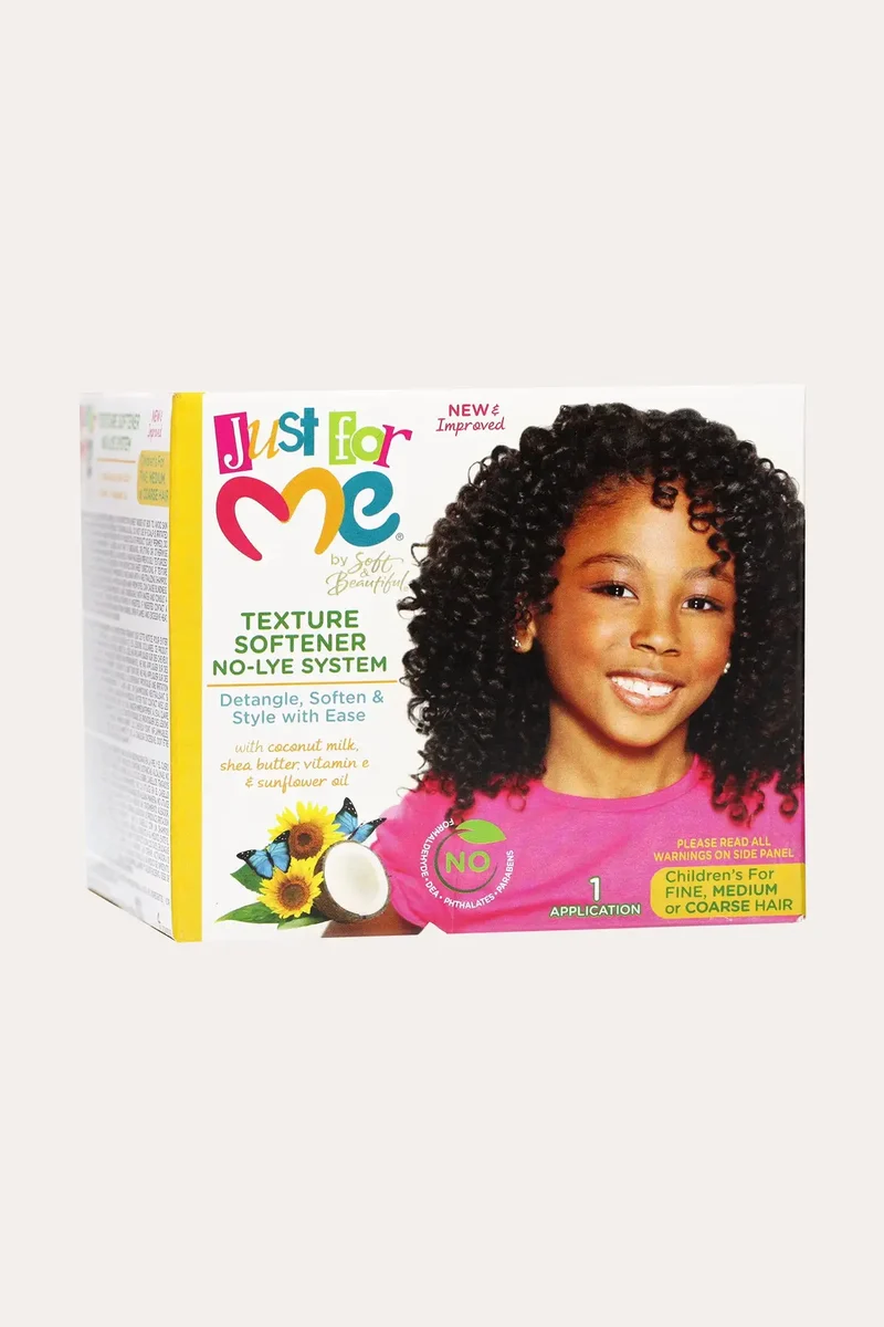 JUST FOR ME TEXTURE SOFTENER NO-LYE SYSTEM | HAIR SOFTENER FOR KIDS