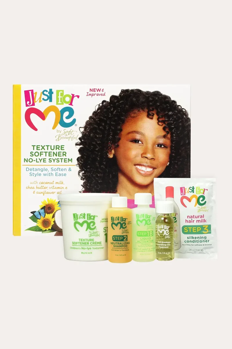 JUST FOR ME TEXTURE SOFTENER NO-LYE SYSTEM | HAIR SOFTENER FOR KIDS