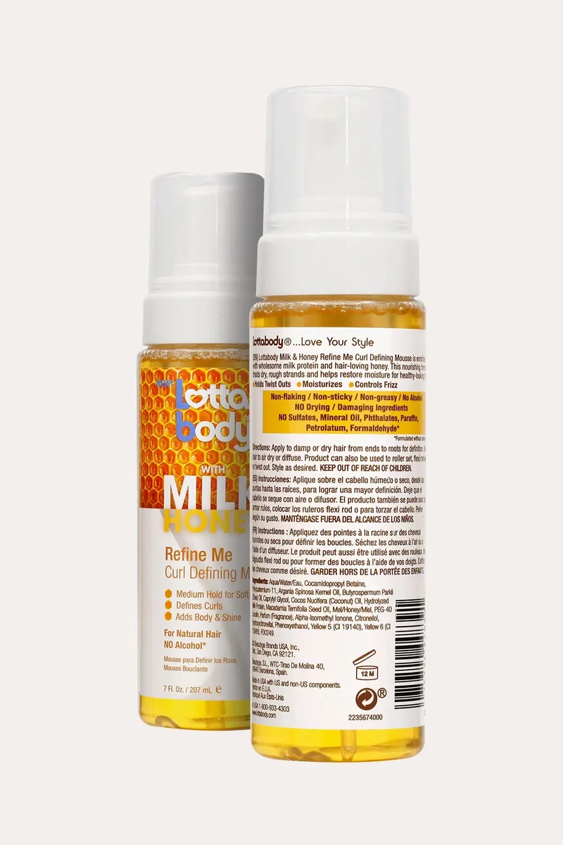 LOTTABODY WITH MILK & HONEY REFINE ME CURL DEFINING MOUSE 7oz