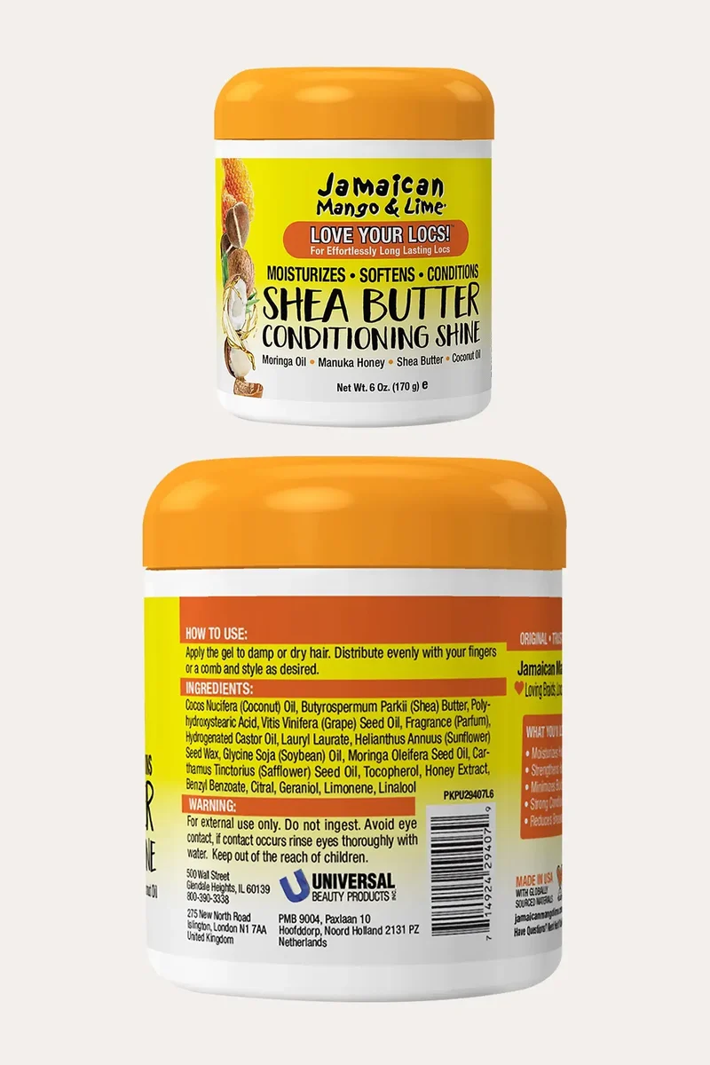 JAMAICAN MANGO & LIME SHEA BUTTER CONDITIONING SHINE 6oz | HAIR MOISTURIZER