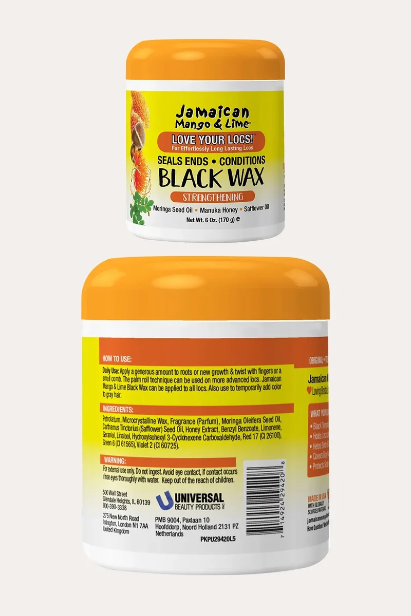 JAMAICAN MANGO & LIME BLAX BLACK HAIR WAX 6oz