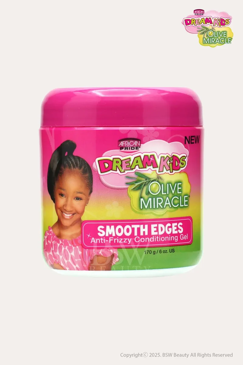 AFRICAN PRIDE DREAM KIDS OLIVE MIRACLE SMOOTH EDGES ANTI-FRIZZY CONDITIONING GEL 6oz