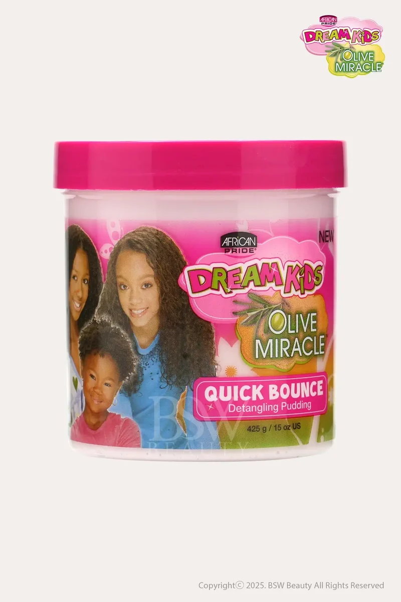 AFRICAN PRIDE DREAM KIDS OLIVE MIRACLE QUICK BOUNCE DETANGLING PUDDING 15oz
