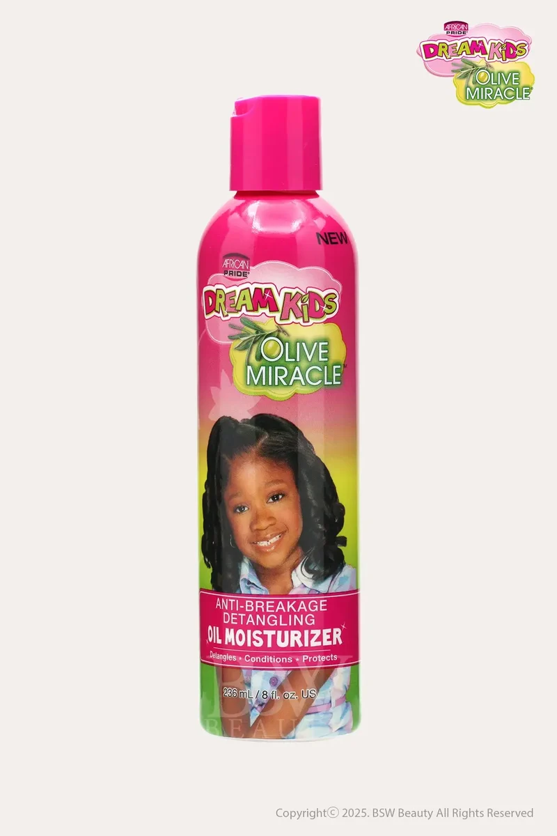 AFRICAN PRIDE DREAM KIDS OLIVE MIRACLE ANTI-BREAKAGE DETANGLING OIL MOISTURIZER 8oz