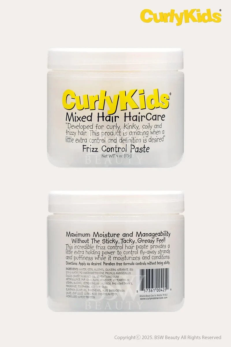 CURLY KIDS FRIZZ CONTROL PASTE 6oz