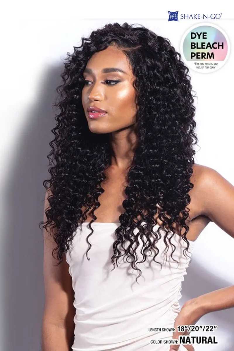 SHAKE N GO GLOSSY 100% VIRGIN REMY HAIR DEEP WAVE