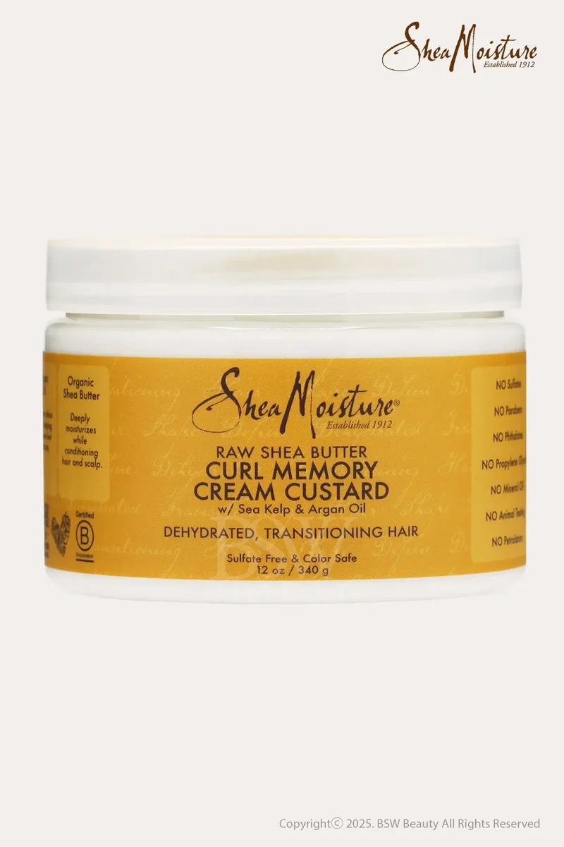 SHEA MOISTURE RAW SHEA BUTTER CURL MEMORY CREAM HAIR CUSTARD 12oz