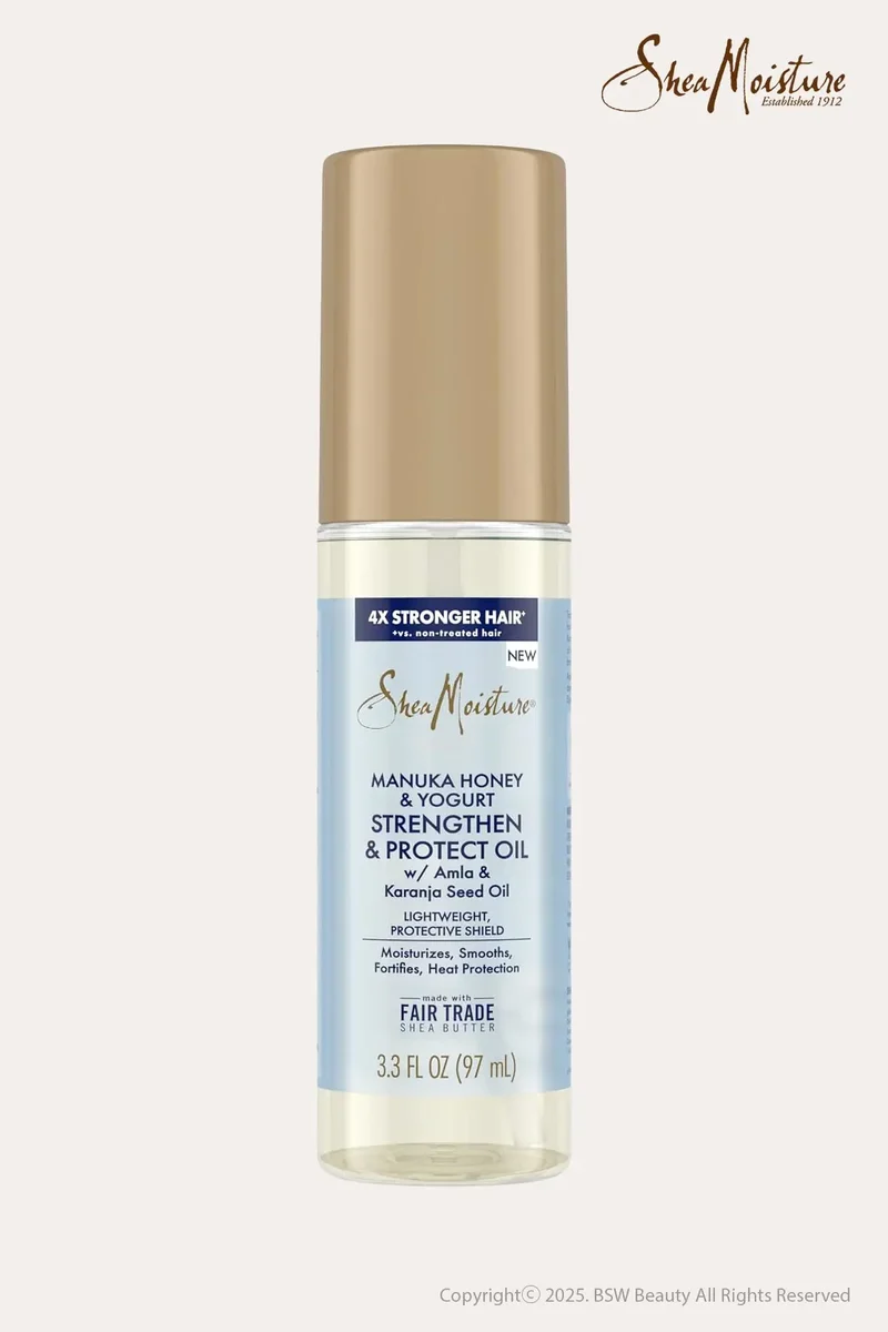 SHEA MOISTURE MANUKA/YOGURT STRENGTHEN/PROTECT OIL 3.3oz | Heat Protection