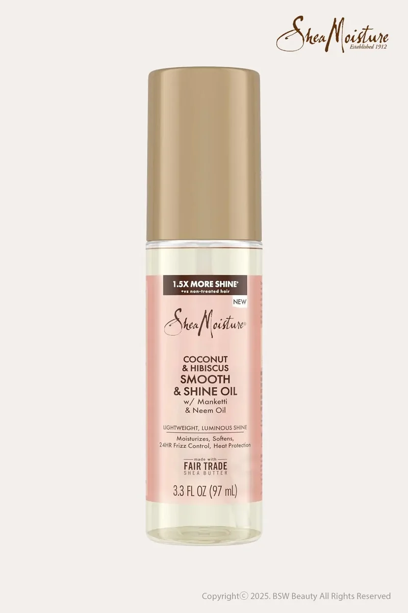 SHEA MOISTURE COCONUT SMOOTH & SHINE HAIR OIL 3.3oz | Heat Protection