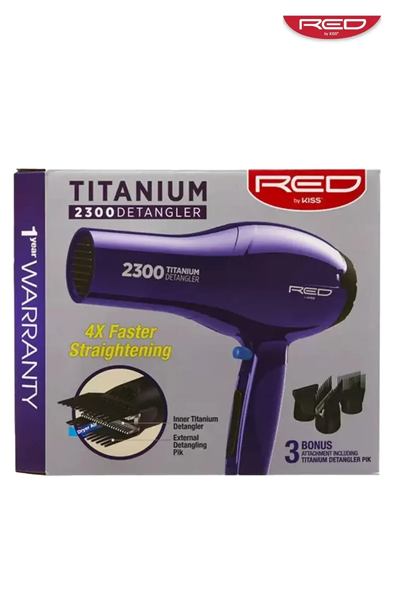 RED BY KISS 2300 TITANIUM DETANGLER DRYER BD11