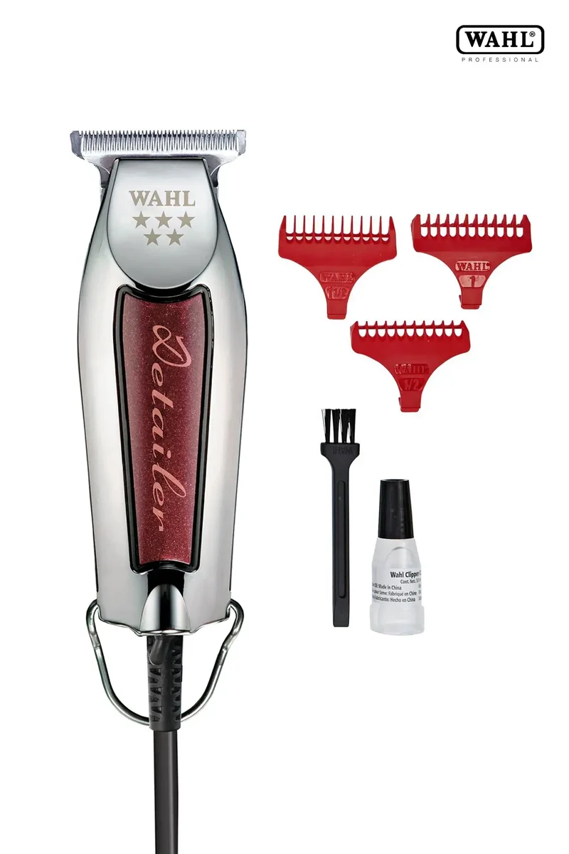 WAHL PROFESSIONAL CORDED DETAILER - SILVER/RED