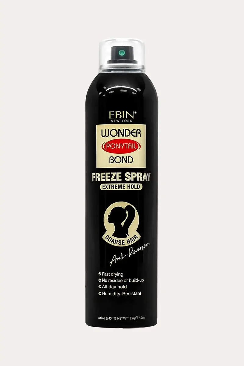 EBIN WONDER PONYTAIL BOND FREEZE SPRAY EXTREME HOLD 8oz