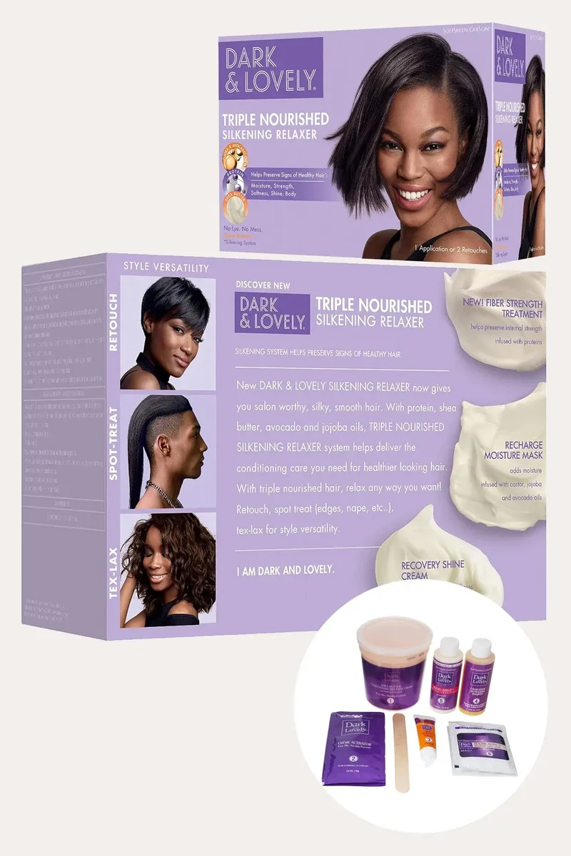 DARK AND LOVELY HEALTHY-GLOSS 5 SHEA MOISTURE NO LYE RELAXER