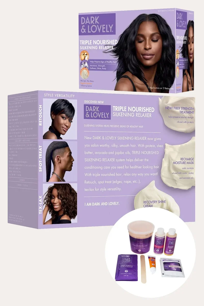 DARK AND LOVELY HEALTHY-GLOSS 5 SHEA MOISTURE NO LYE RELAXER