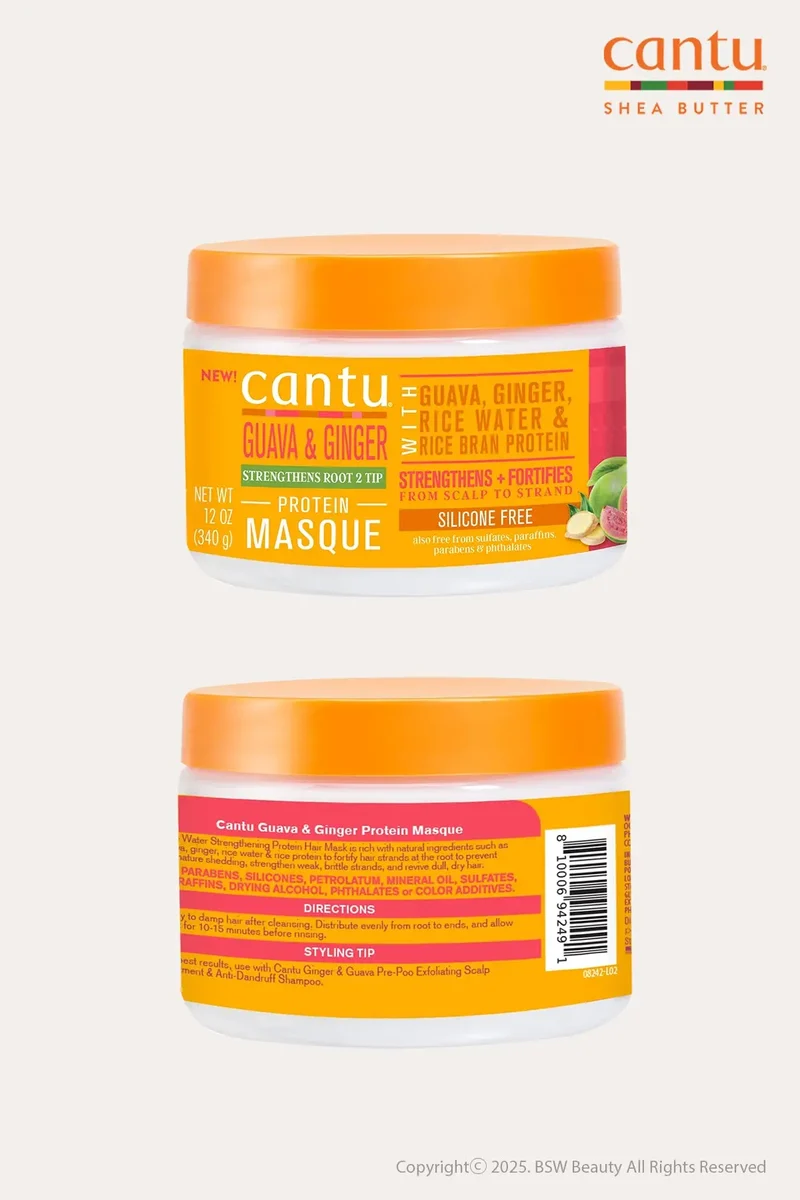 CANTU GUAVA & GINGER RICE WATER PROTEIN MASK 12oz