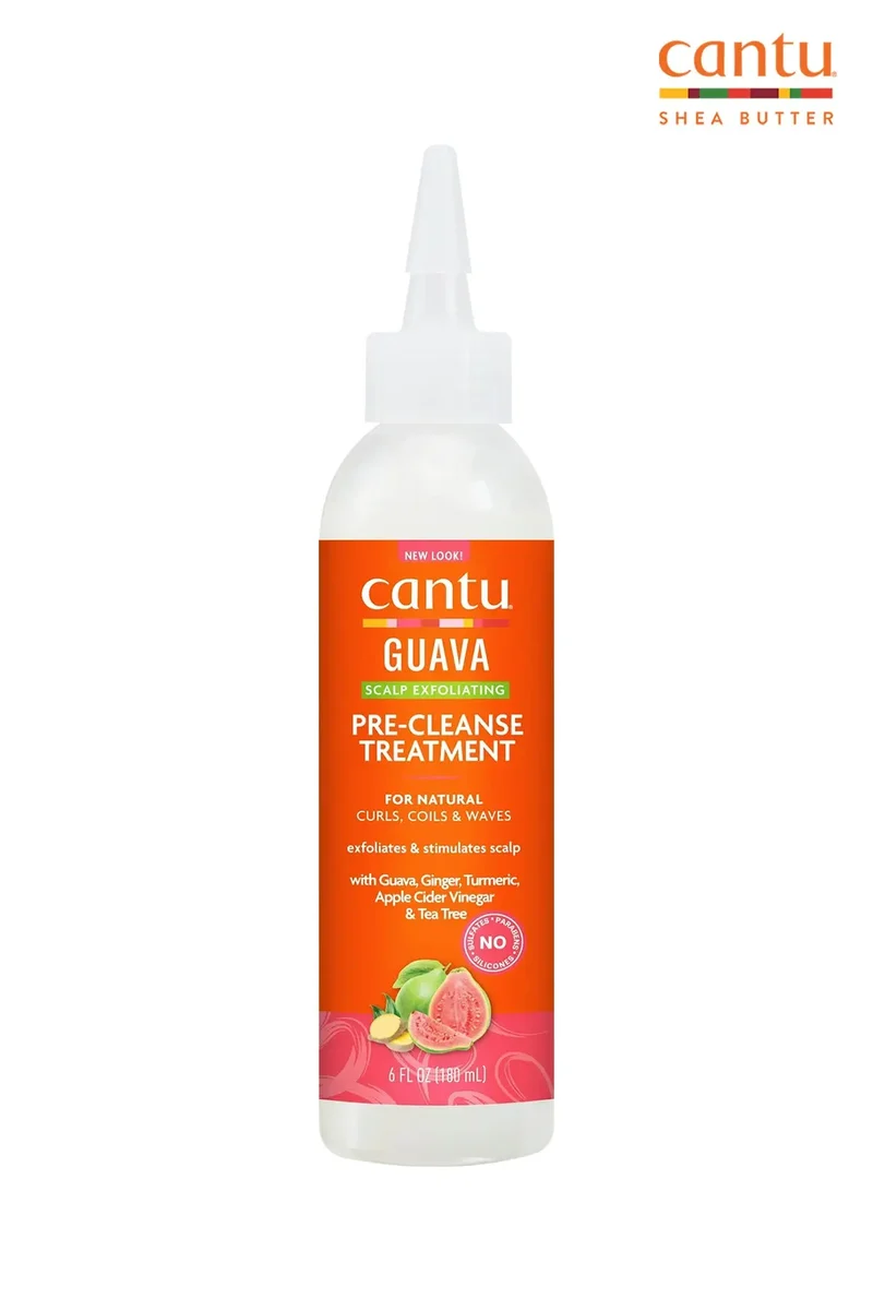 CANTU GUAVA & GINGER DRY SCALP EXFOLIATING PRE-CLEANSE TREATMENT 6oz | SCALP TREATMENT