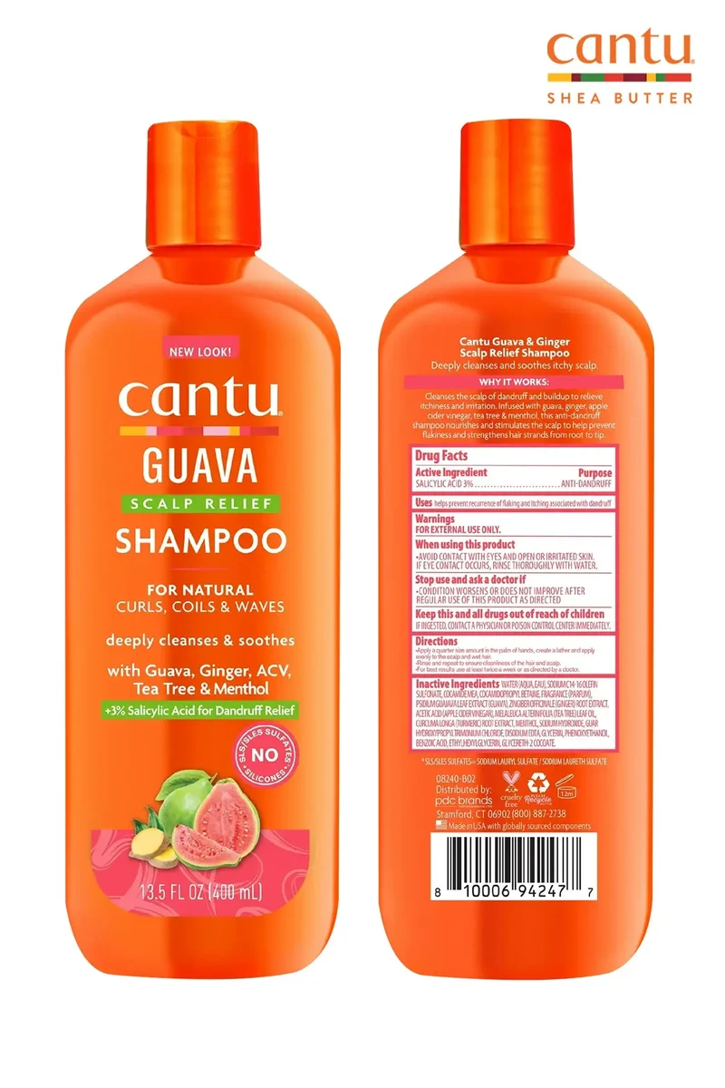CANTU GUAVA & GINGER ANTI-DANDRUFF SHAMPOO 13.5oz