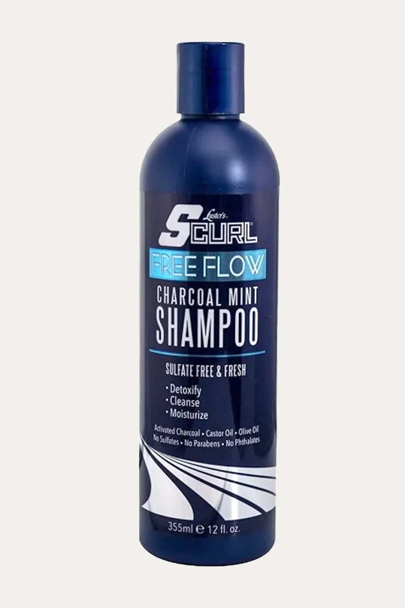 S CURL FREE FLOW CHARCOAL MINT SHAMPOO 12oz