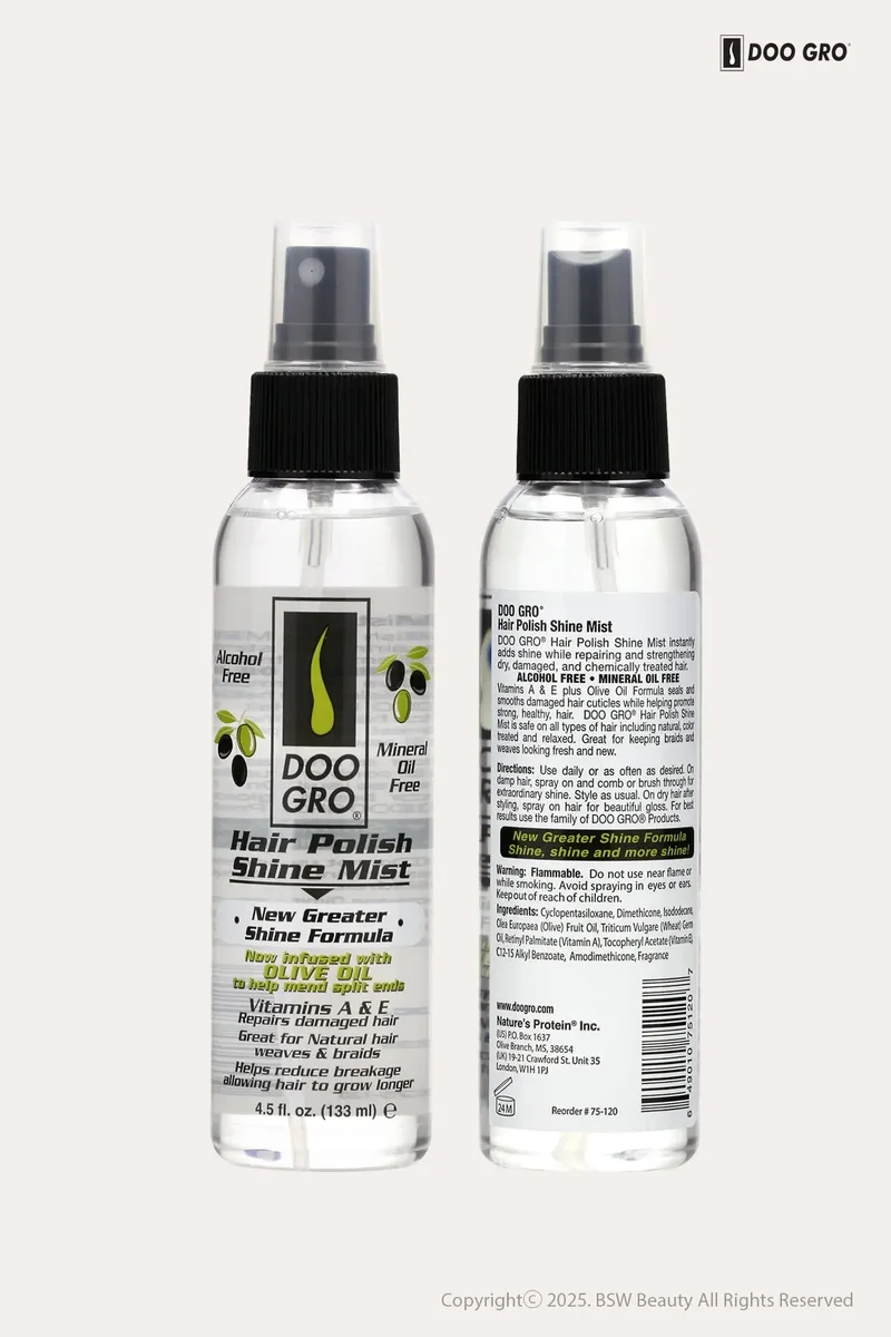 DOO GRO HAIR POLISH SHINE HAIR MIST 4.5oz