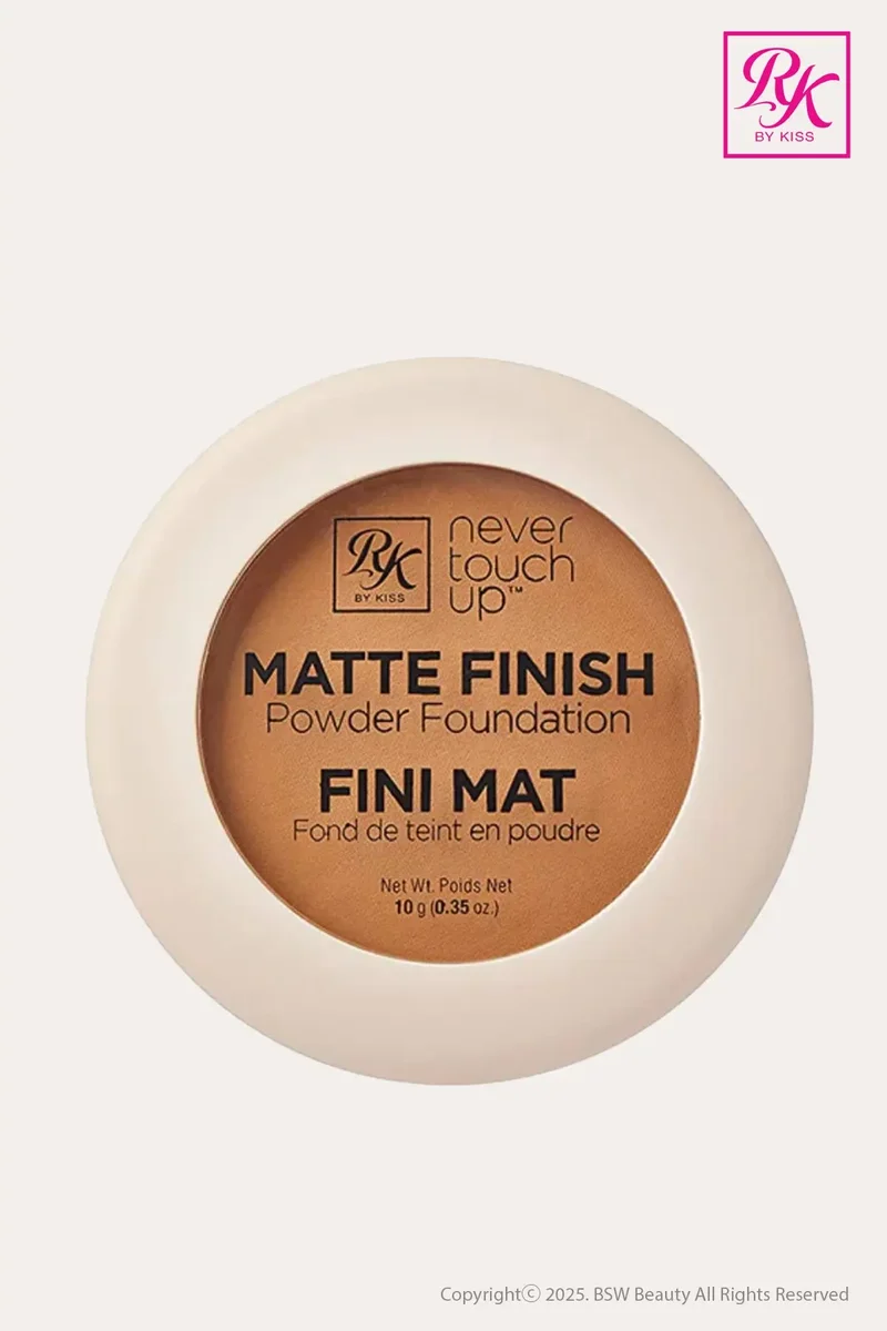 RUBY KISS BY KISS MATTE FINISH POWDER FOUNDATION - 8 COLORS