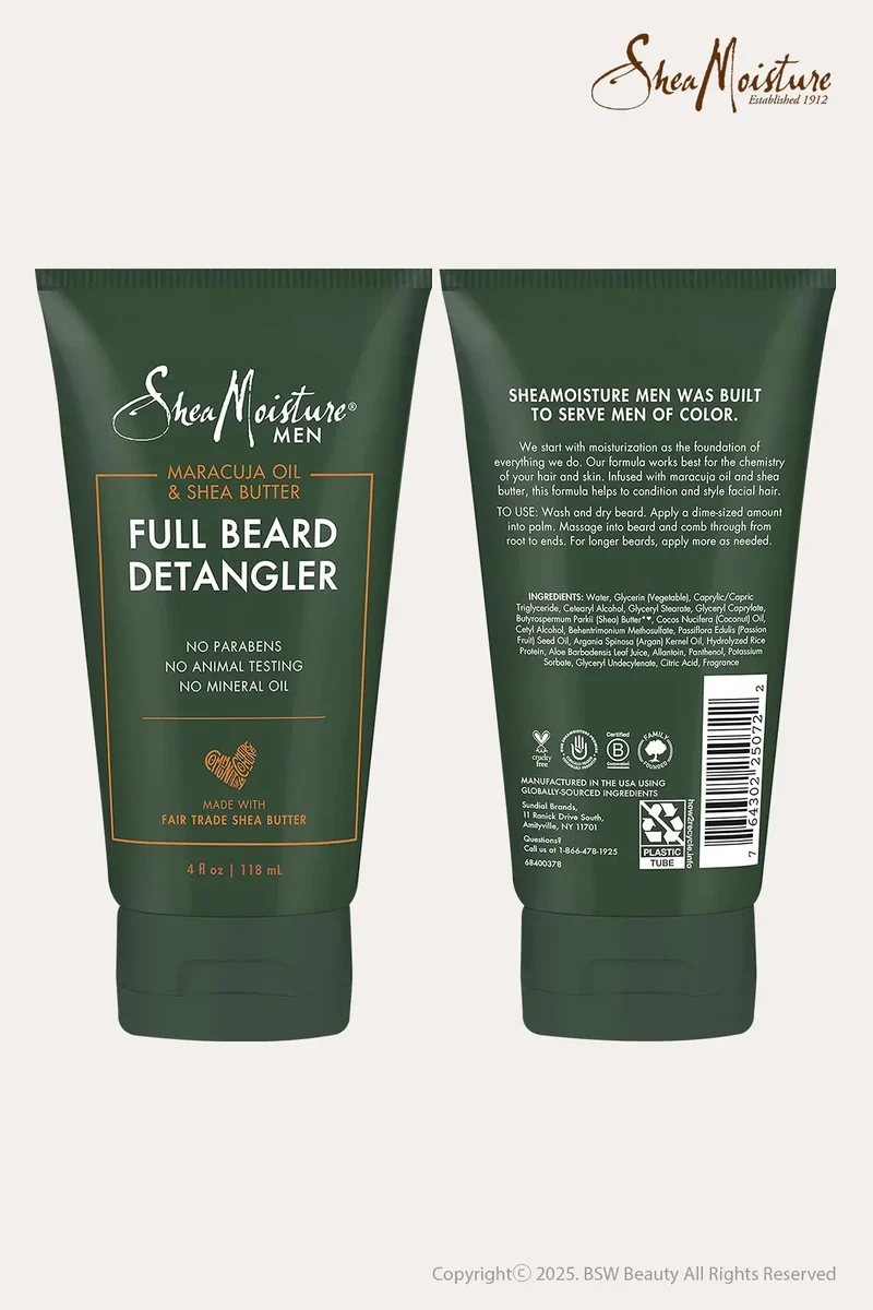SHEA MOISTURE MEN MARACUJA OIL & SHEA BUTTER FULL BEARD DETANGLER 4oz