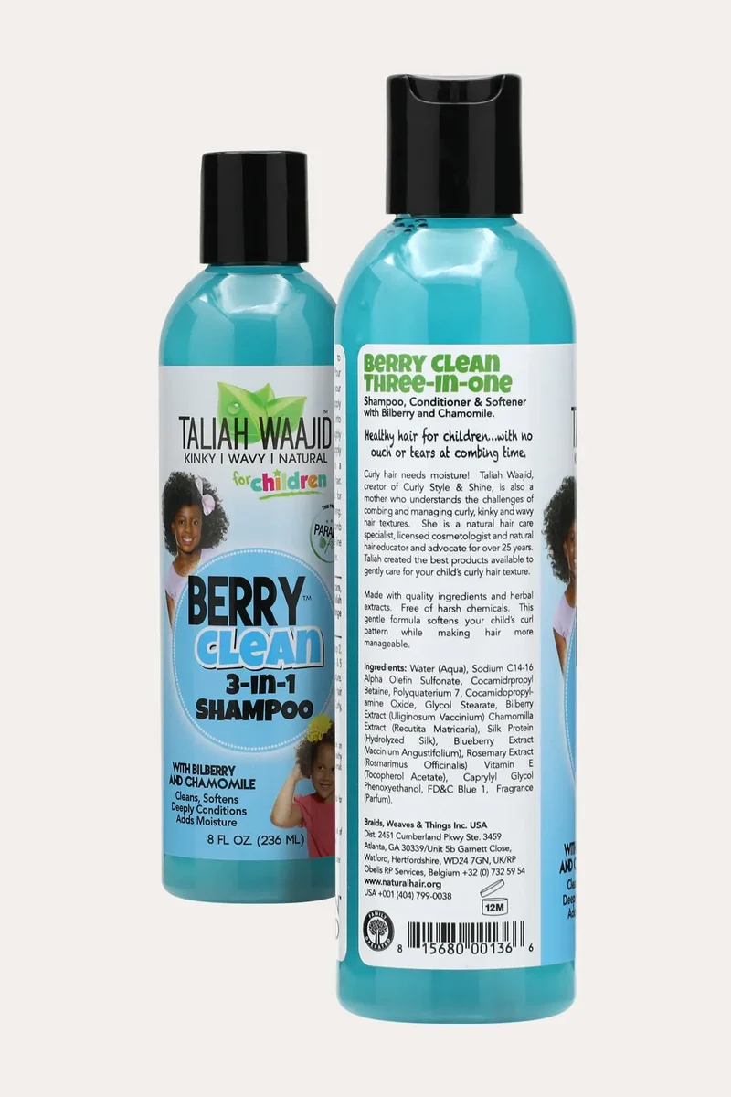 TALIAH WAAJID BERRY CLEAN 3-IN-1 SHAMPOO 8oz