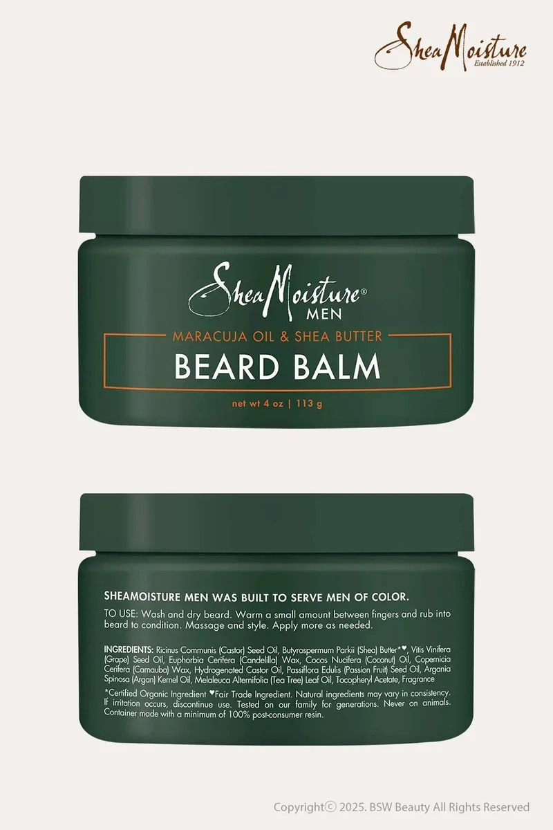 SHEA MOISTURE MEN MARACUJA OIL & SHEA BUTTER BEARD BALM 4oz