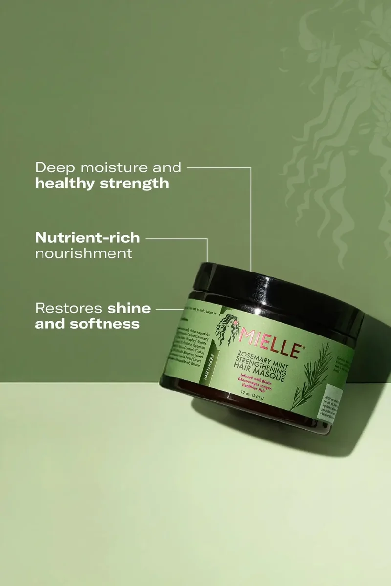 MIELLE ROSEMARY MINT STRENGTHENING HAIR MASQUE 12oz
