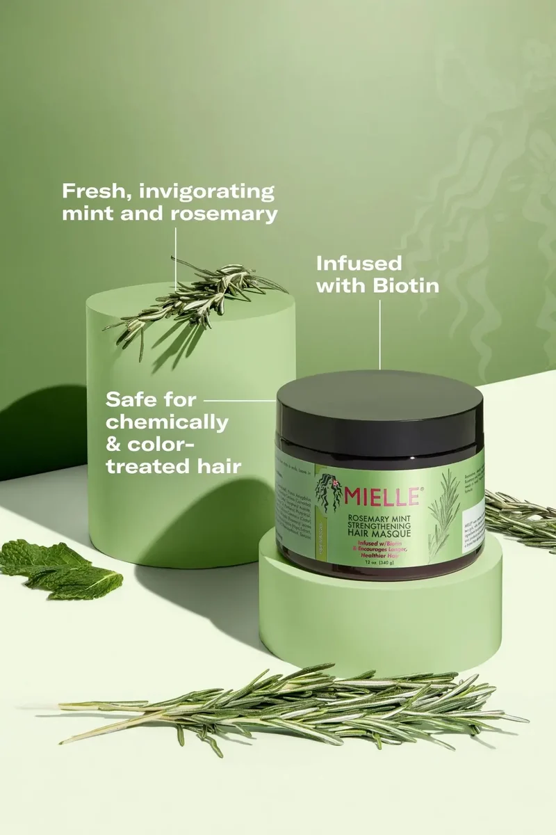 MIELLE ROSEMARY MINT STRENGTHENING HAIR MASQUE 12oz