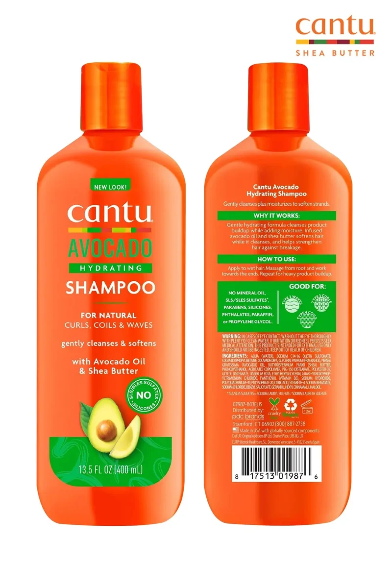 CANTU AVOCADO HYDRATING SULFATE FREE SHAMPOO 13.5oz