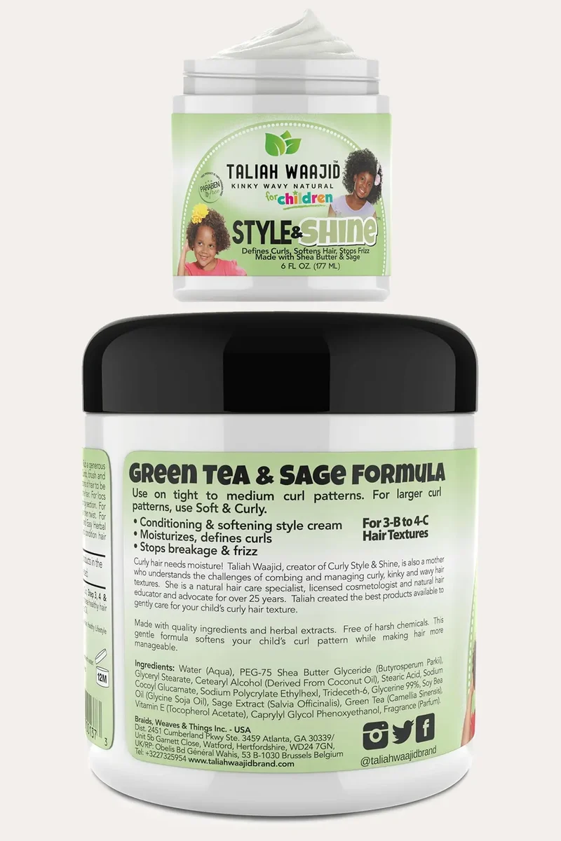 TALIAH WAAJID STYLE & SHINE 6oz | CURL CREAM FOR KIDS