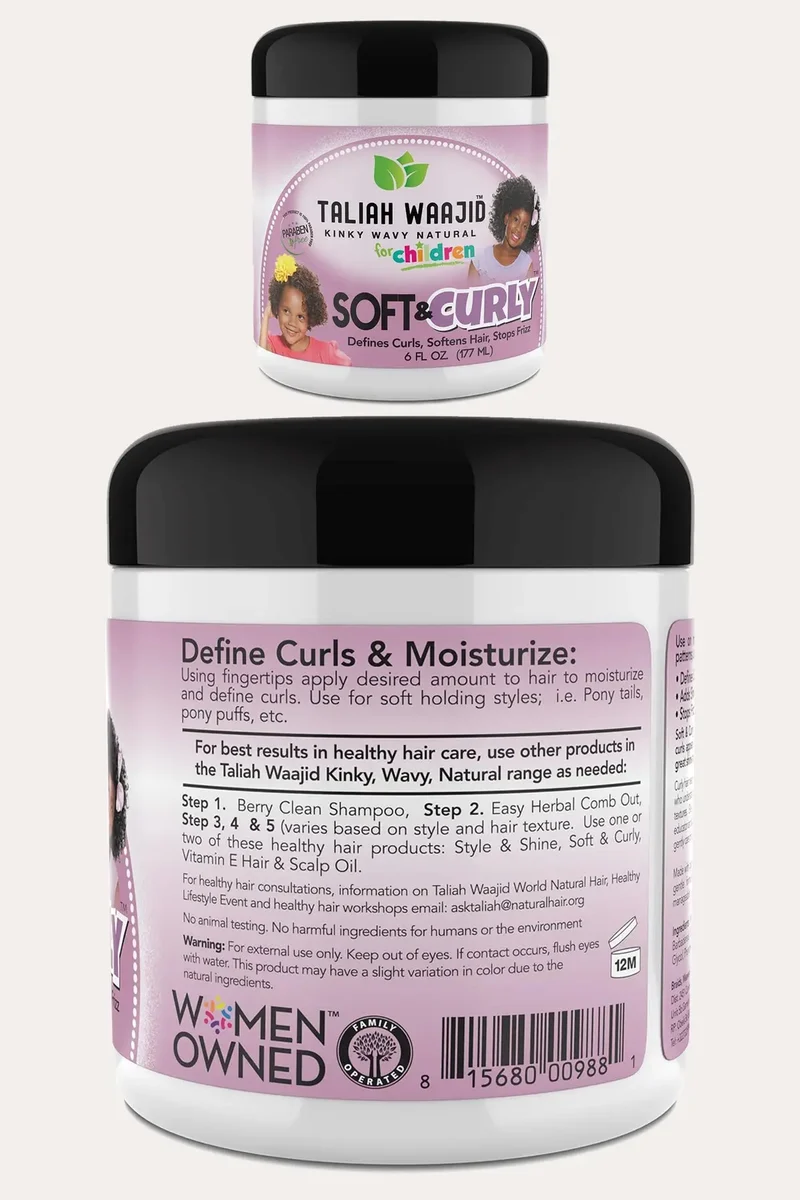 TALIAH WAAJID SOFT & CURLY 6oz | STYLING CREAM FOR KIDS