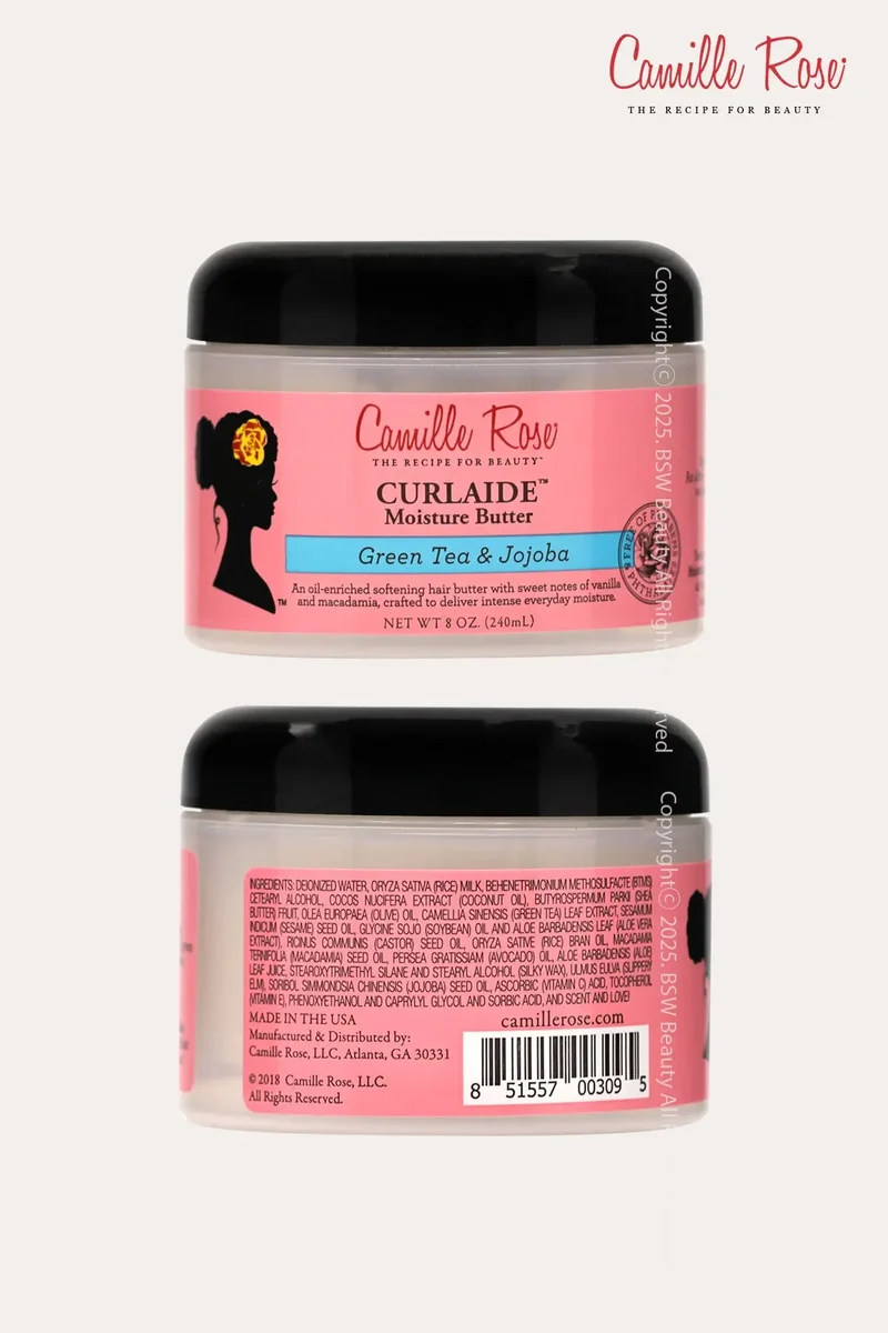 CAMILLE ROSE NATURALS CURLAIDE MOISTURE BUTTER GREEN TEA & JOJOBA 8oz