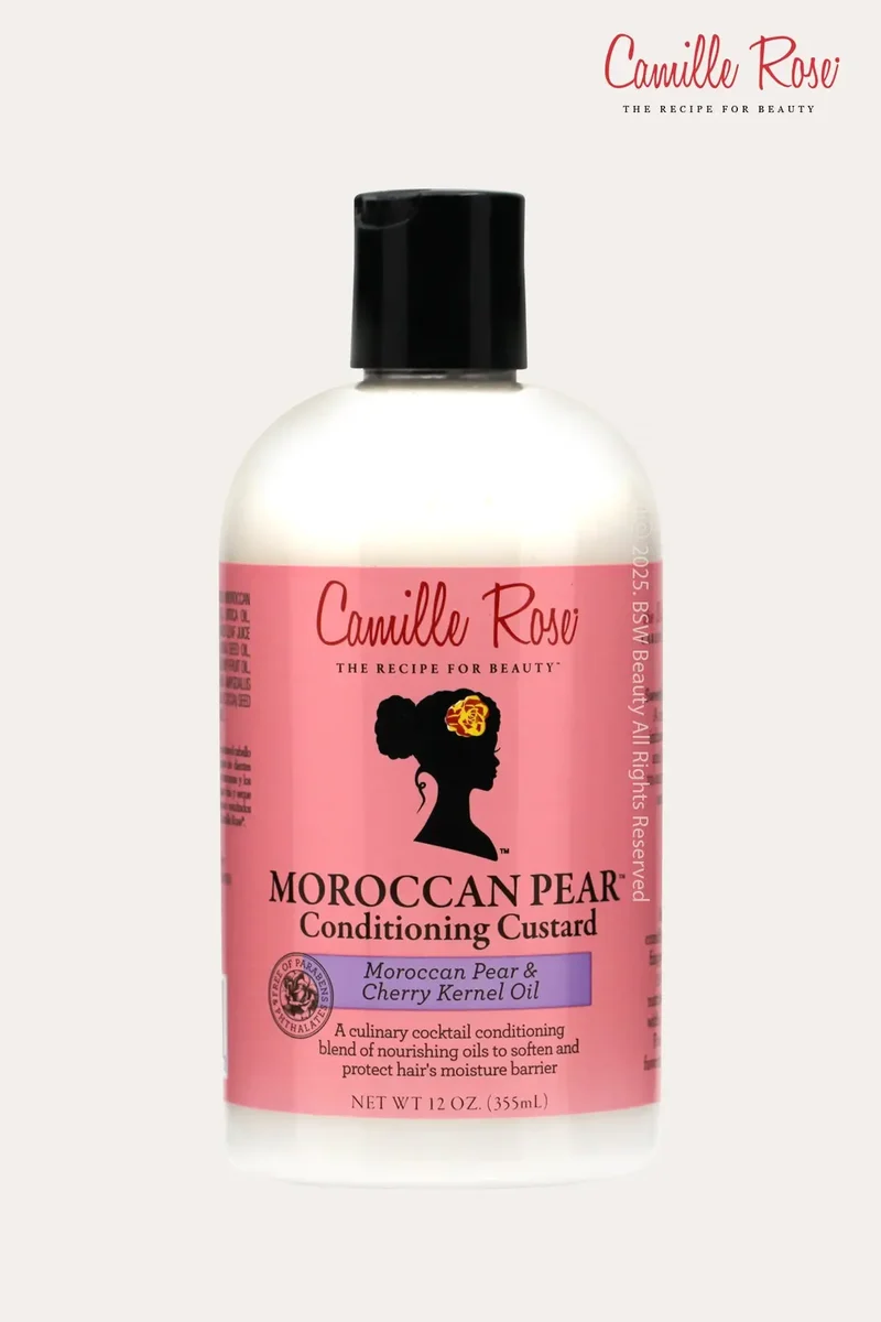 CAMILLE ROSE NATURALS MOROCCAN PEAR CONDITIONING CUSTARD MOROCCAN PEAR & CHERRY KERNEL OIL 12oz