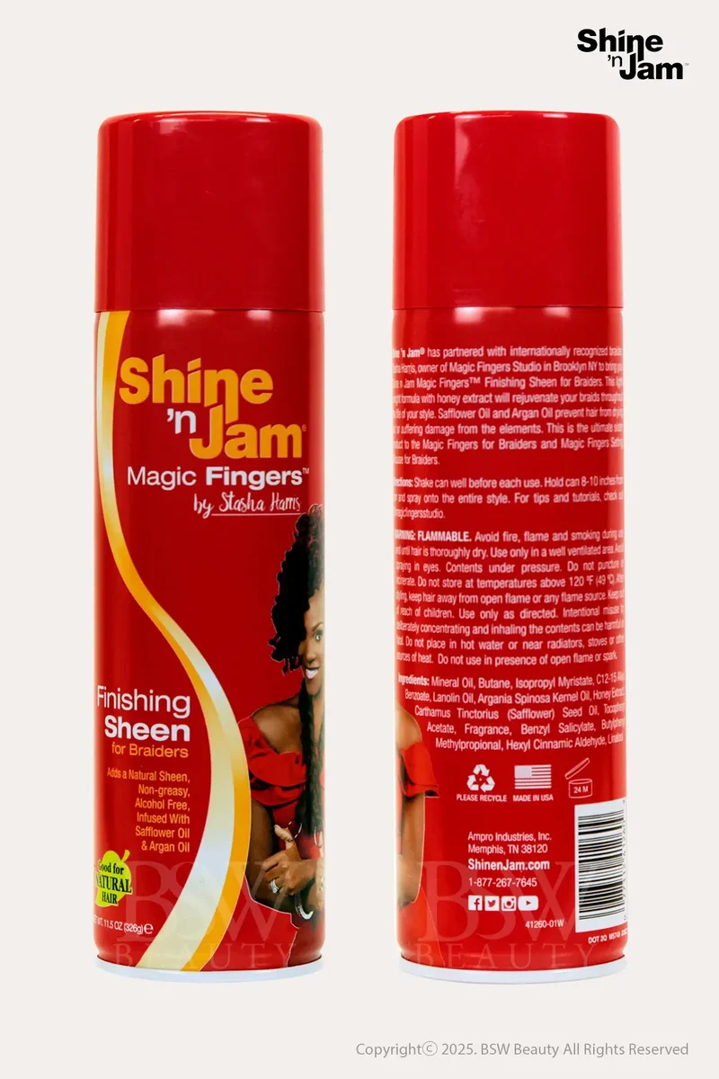 AMPRO SHINE 'N JAM MAGIC FINGERS FINISHING SHEEN SPRAY 11.5oz